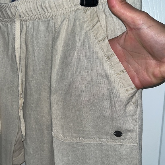 New, elastic waist, drawstring, summer beach pants - Picture 3 of 5